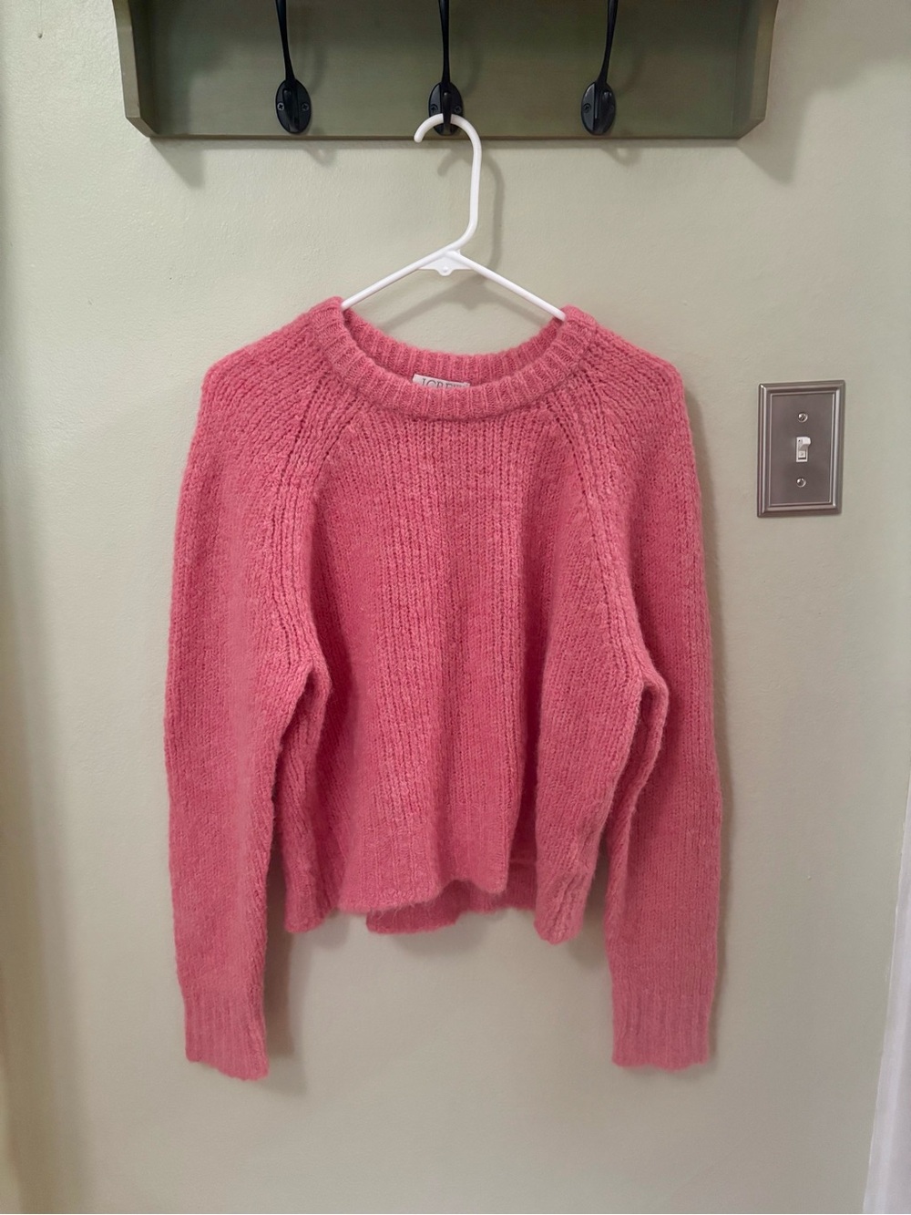 J. Crew Rose Pink Alpaca Wool Blend Crewneck Sweater. Size -Medium.